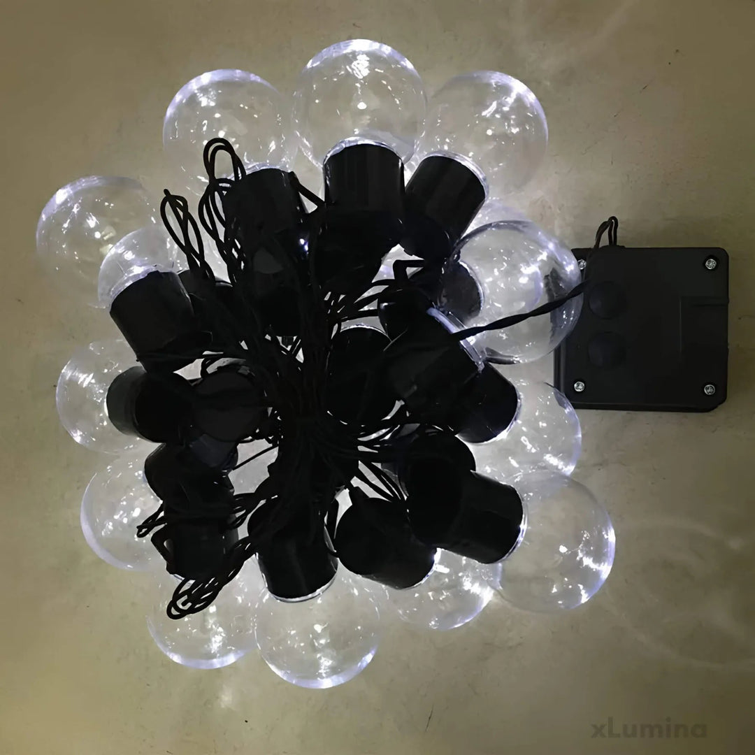 Wetterfeste LED Lichterkette Outdoor – 10 Meter Warmweiß für Garten, Terrasse und Balkon, IP65 Schutzklasse 5