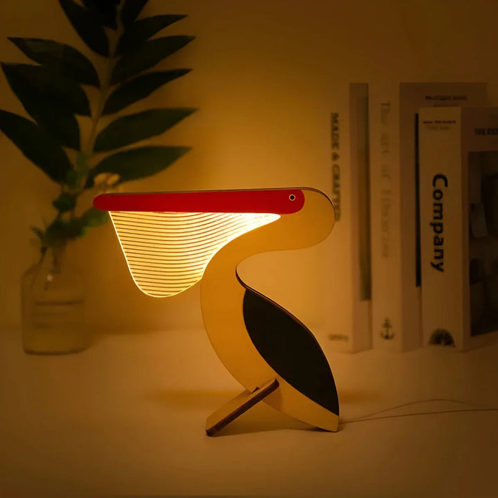 WildGlow – Tischlampe aus Holz mit LED und Tiermotiven für Kinderzimmer 4