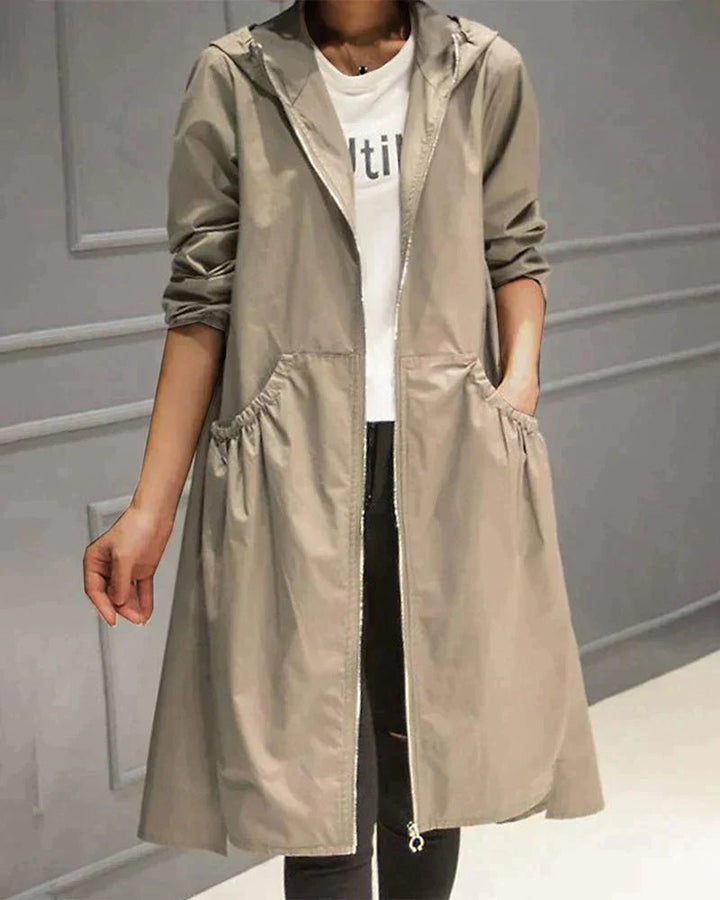 Windbreaker-Jacke Damen – Winddicht, Verstellbare Kapuze, Leicht & Atmungsaktiv 0
