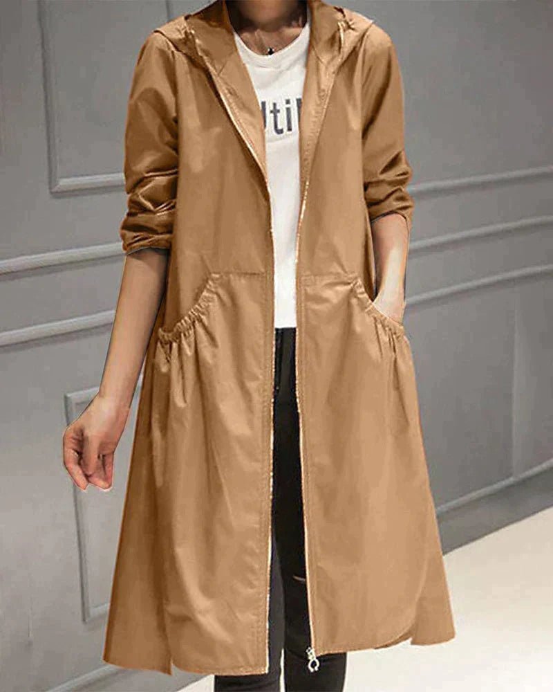 Windbreaker-Jacke Damen – Winddicht, Verstellbare Kapuze, Leicht & Atmungsaktiv 1