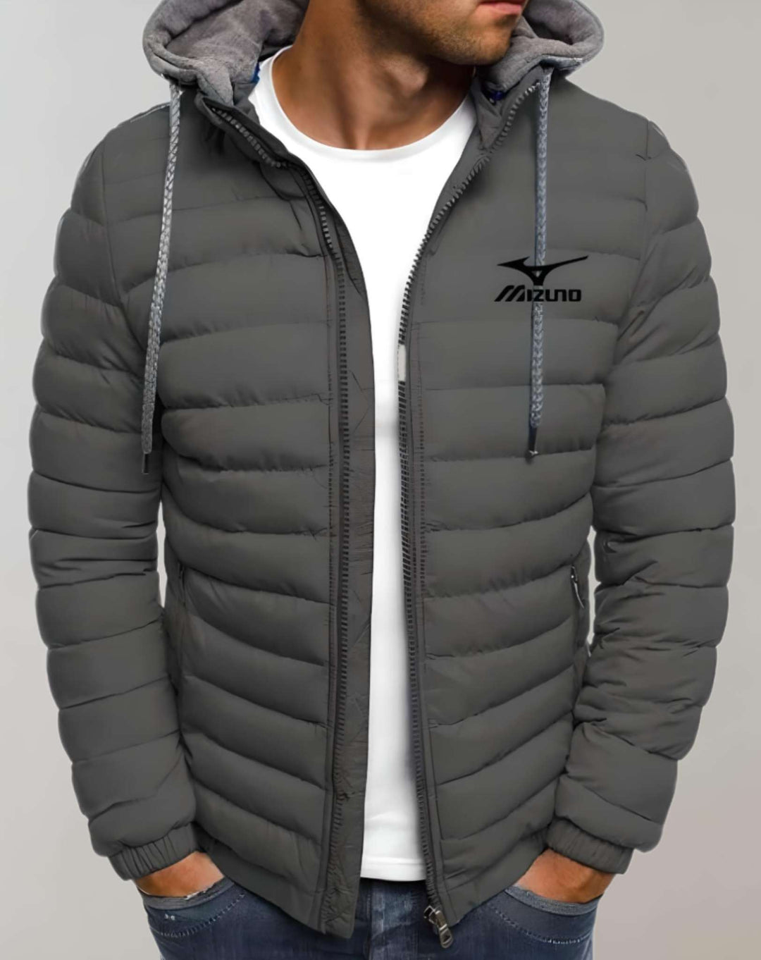 WinterStijl – Herren Daunenjacke mit Kapuze und wasserabweisendem Material 0