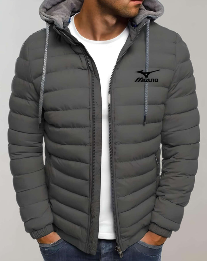WinterStijl – Herren Daunenjacke mit Kapuze und wasserabweisendem Material 0