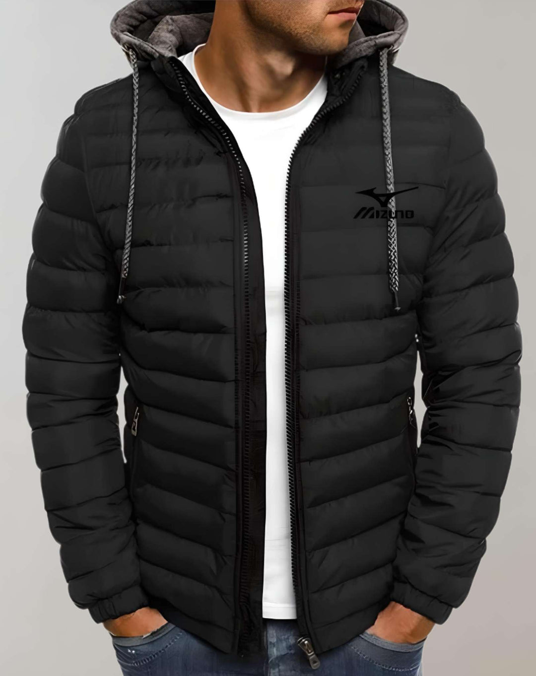 WinterStijl – Herren Daunenjacke mit Kapuze und wasserabweisendem Material 2