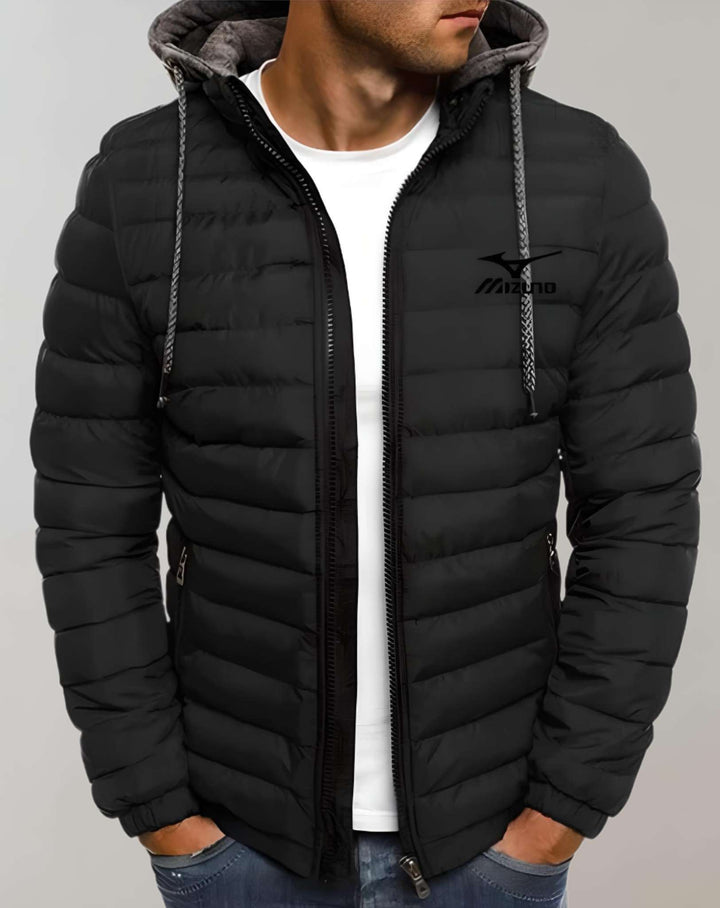 WinterStijl – Herren Daunenjacke mit Kapuze und wasserabweisendem Material 2