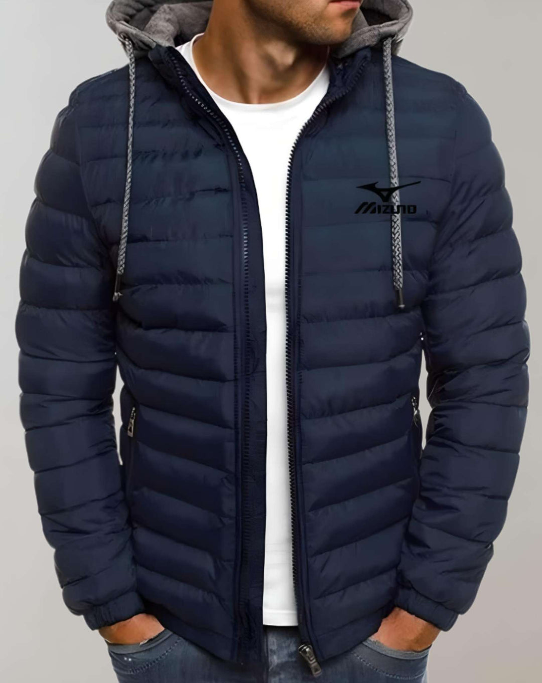 WinterStijl – Herren Daunenjacke mit Kapuze und wasserabweisendem Material 4