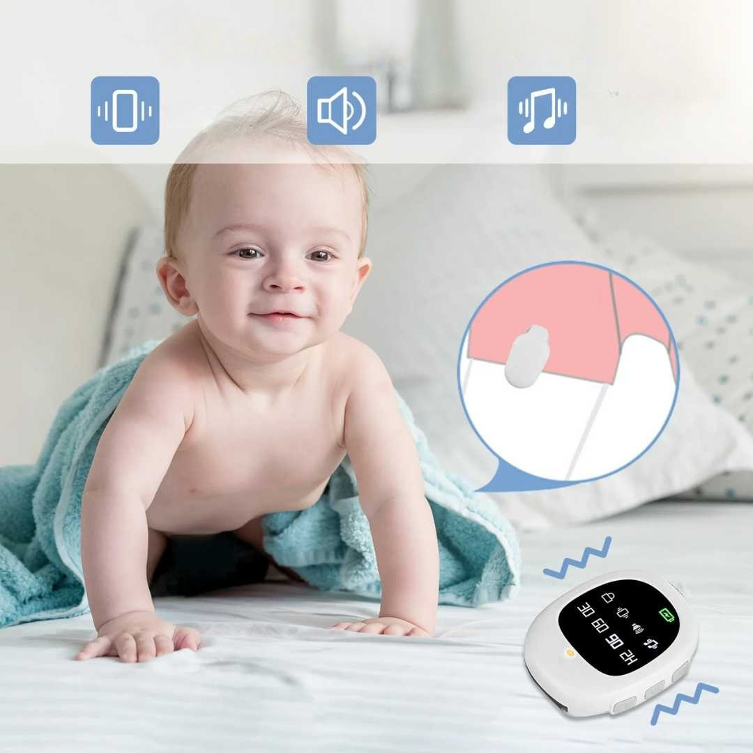 Wireless Bettnässer Alarm für Kinder mit Vibrationssensor und Fernbedienung 1