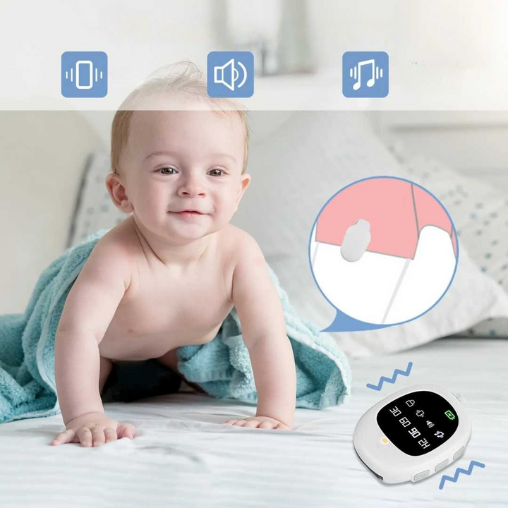 Wireless Bettnässer Alarm für Kinder mit Vibrationssensor und Fernbedienung 1