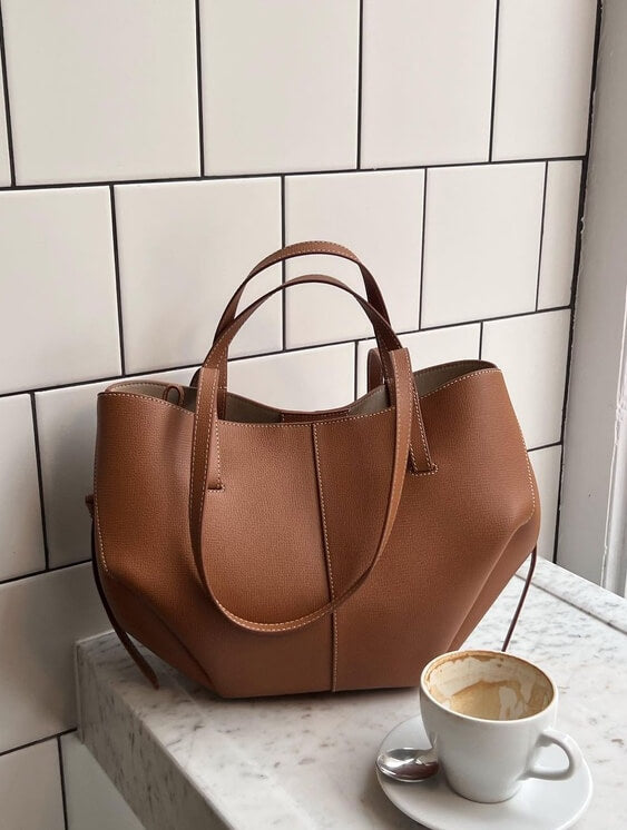 Wolff Vintage Umhängetasche Damen – Geräumige Schultertasche aus Kunstleder mit elegantem Design 0