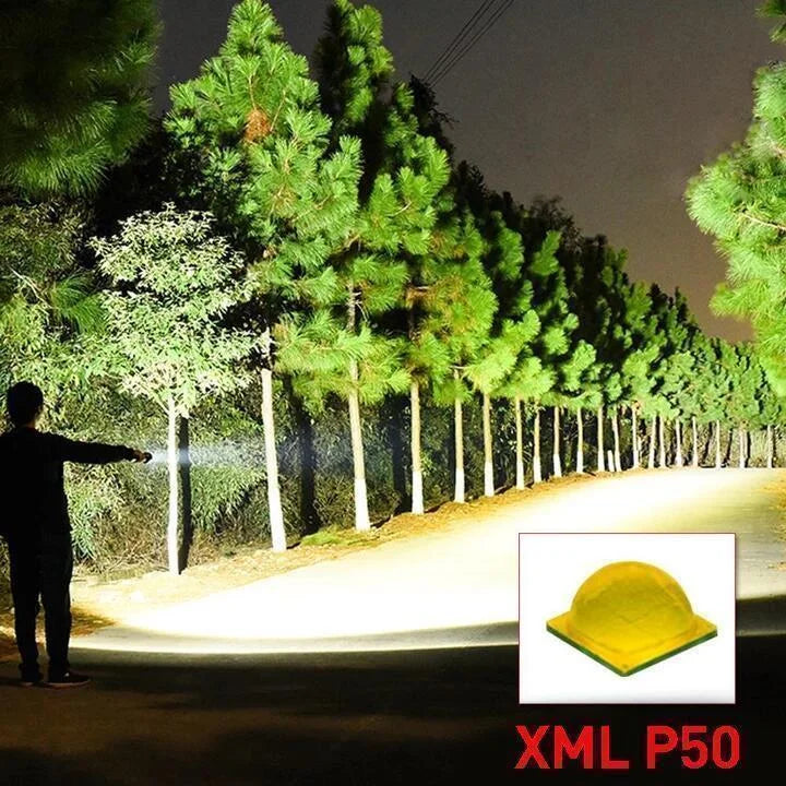 XHP50.2 – 90.000 Lumen LED Taschenlampe mit Zoom, USB-Ladefunktion, IPX-6 wasserdicht 5