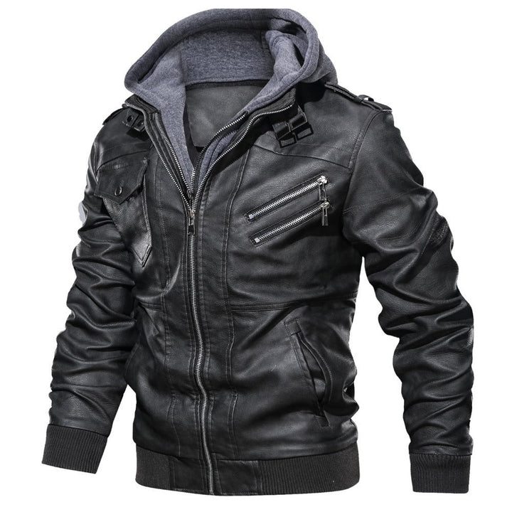 Zander Bikerjacke Herren mit Kapuze – Robuste Urban-Optik für Alltag und Freizeit 1