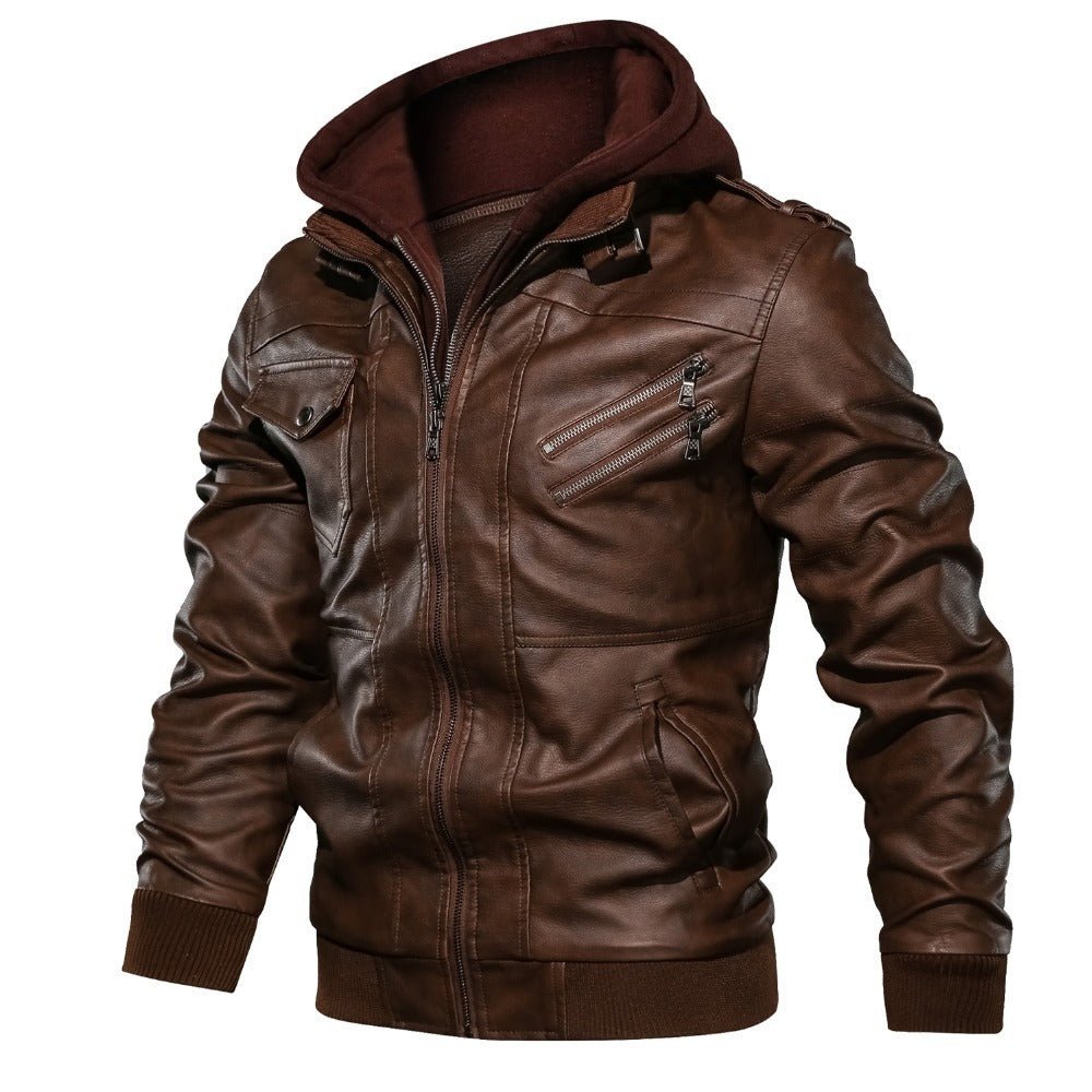Zander Bikerjacke Herren mit Kapuze – Robuste Urban-Optik für Alltag und Freizeit 3