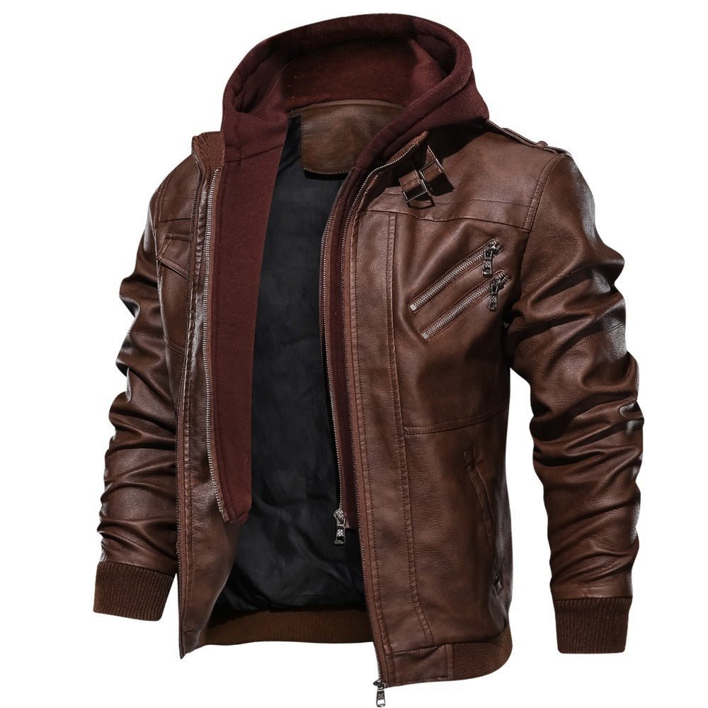 Zander Bikerjacke Herren mit Kapuze – Robuste Urban-Optik für Alltag und Freizeit 4