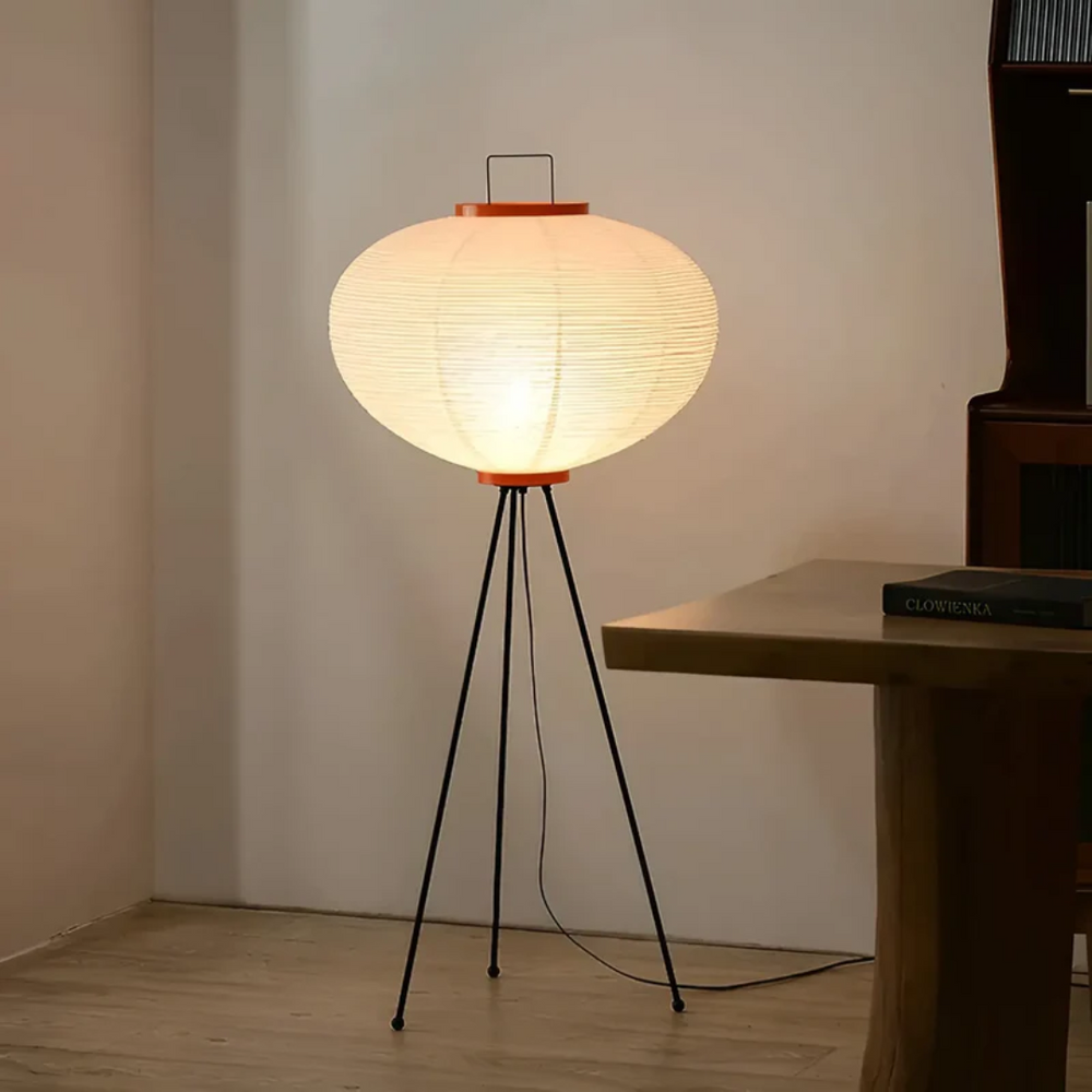 ZenAura – Stehlampe aus Reispapier für eine harmonische Raumgestaltung 1